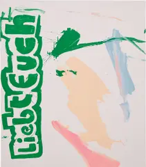 MoM block Nr. 88 by Michel Majerus, 1999, acrylic on canvas, sold Feb 2016