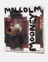 Untitled by Mark Grotjahn, 2012, oil paint and collage on record sleeve, offered Feb 2016