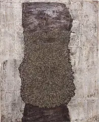 Jean Dubuffet, Barbe des rites, 1959, oil on canvas