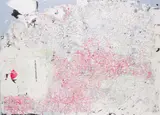 Mark Bradford, Building "The Big White Whale", 2012, mixed media collage on canvas