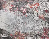 Mark Bradford, Mixed Signals, 2009, mixed media collage on canvas