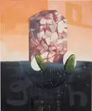 Martin Kippenberger, Plusquamperfekt - gehabt haben (Past Perfect - have had), 1984, oil on canvas