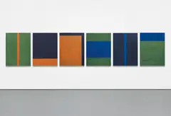 Untitled by Günther Förg, 1994, acrylic on lead on wood, in 6 parts, sold May 2016