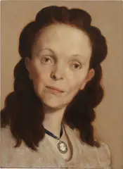John Currin, Angela, 2001, oil on canvas