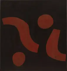Takeo Yamaguchi, Work, 1953, oil on board