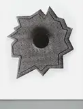 Nate Lowman, White Escalade, 2005, silkscreen ink on canvas, laid on panel