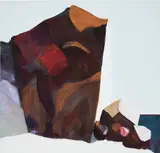 Mary Weatherford, end of days, 2004, Flashe on canvas