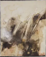 Lucy Dodd, 2 Doors, 1 Tomb, Coming through the back side of death-right, 2013, mixed media on canvas