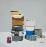 Jonas Wood, Tape Still Life, 2008, oil on linen