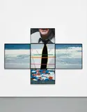 John Baldessari, The Intersection Series: Person Playing Poker/Beach Scene