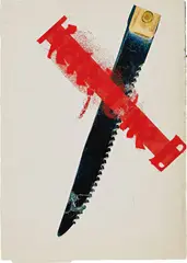 GuytonWalker, Untitled (Ketel One Knife), 2004, silkscreen and digital inkjet on photographic paper