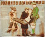 Elizabeth Peyton, Ludwig II of Bavaria Pulled Out of the Starnberg After Drowning 13 June 1886, 1994, oil on canvas