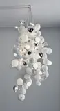 GuytonWalker, Untitled, 2009, 68 cast coconuts, electrical wiring and light bulbs