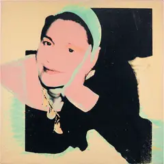 Maria-Luise Jennerette by Andy Warhol, 1974, synthetic polymer paint and silkscreen ink on canvas, sold May 2016
