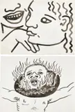 Keith Haring, Two works: (i) Untitled (Zena at 17 Years), 1985; (ii) Untitled, 1986, ink on paper