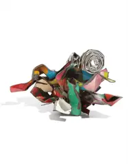 Bordertown 81 Opus 76 by John Chamberlain, 2003, painted, chromium-plated and stainless steel, sold May 2016