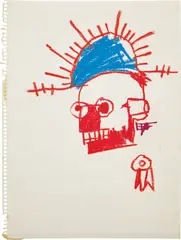 Untitled by Jean-Michel Basquiat, 1981, oilstick on paper, sold May 2016