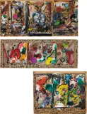 Jean Tinguely, Three works: (i) Autographed note to Rudolph Schulhof, 1981; (ii) Grunewald Flugel Altar, 1982; (iii) Autographed note referring to "Brasilienne" 1982, (i) ink, acrylic and graphite on cardboard (ii) autographed note on photomechanical reproduction with ink inscriptions (iii) oil, ink and collage on cardboard