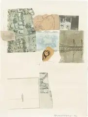 Untitled by Robert Rauschenberg, 1972, solvent transfer and paper collage on paper, sold May 2016