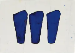 Roni Horn, 1989-C, 1989, powdered pigment and varnish on paper
