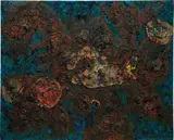 Toshimitsu Imai, Chimère 幻想 [Gensou] (Fantasy), 1973, mixed media and oil on canvas