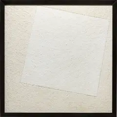Suprematist composition: White on White, after Kasimir Malevitch (from Pictures of Pigment) by Vik Muniz, 2007, chromogenic print, in artist's frame, sold May 2016