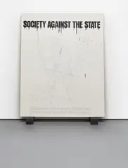 Gardar Eide Einarsson, Society Against the State, 2007, acrylic and graphite on canvas with painted wood blocks
