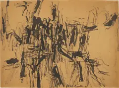 Untitled by Philip Guston, 1954, ink on paper, sold May 2016