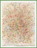 Dan Colen, To be titled, 2012, M&M's on paper, in artist's frame