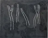 Julião Sarmento, Plateau (9), 1992, graphite and gesso on canvas