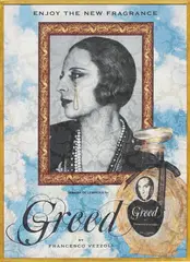 Francesco Vezzoli, Enjoy the New Fragrance (Tamara de Lempicka for Greed), 2009, inkjet, brocade, wool, cotton, metallic embroidery, custom jewelry