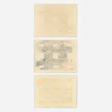 Ed Moses, Three works from the London Series, 1972, lithograph in colors on Japanese and wove paper