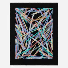 Charles Arnoldi, Untitled #5, 1983, woodcut in colors on Arches