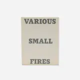 Ed Ruscha, Various Small Fires and Milk, 1964 / 1970, black offset printing with yellow varnish tint overprint on 100 lb. white Vicksburg Vellum text paper