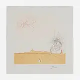 Salvador Dalí, Méditation orogenique (from the Neuf Paysages series), etching and aquatint in colors