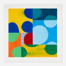 Charles Arnoldi, Ellipse VI, 2020, woodcut in colors