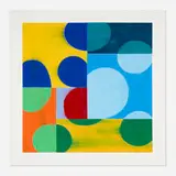 Charles Arnoldi, Ellipse VI, 2020, woodcut in colors