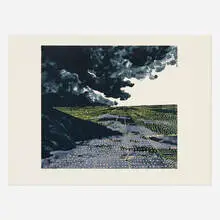 Peter Alexander, Gardena (from the Barcelona portfolio), 1988, lithograph in colors on Guarro