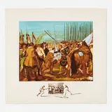 Velasquez - Le reddition de Breda (from the Changes in Great Masterpieces portfolio) by Salvador Dalí, 1974, lithograph in colors with remarque on Arches, sold May 2026