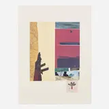 Robert Rauschenberg, Horsefeathers Thirteen XI, 1972, offset lithograph in colors, screenprint, pochoir, embossing and collaged elements on Arches