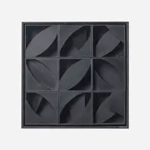 Night Leaf by Louise Nevelson, 1969, black Plexiglas, sold May 2026