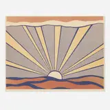 Roy Lichtenstein, Sunrise, 1965, offset lithograph on paper