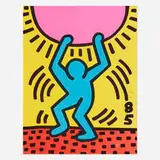 Keith Haring, International Youth Year, 1985, lithograph in colors on Arches