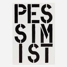 Christopher Wool, Pessimist (page from Black Book), 1989, screenprint