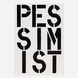 Christopher Wool, Pessimist (page from Black Book), 1989, screenprint