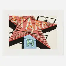 Robert Cottingham, Starr, 1988, screenprint in colors