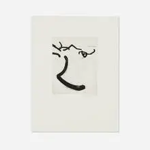 Bernar Venet, Random Combination of Indeterminate Lines, 1996, drypoint, open bite etching, and aquatint on Lana Gravure paper