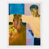 Anthony Cudahy, Lean Mirrored (with Redon Flowers), 2021, archival pigment print