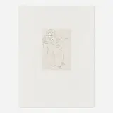 Henri Matisse, Orientale, tatouage en croix sur la poitrine, 1929, drypoint and Chine-collé