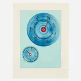 Ed Ruscha, Tumbling Snowman Speedo, 1998, etching in colors on Hahnemühle Warm White